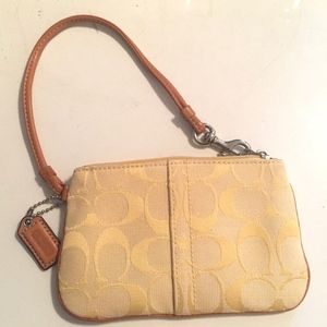 Yellow Coach Wristlet